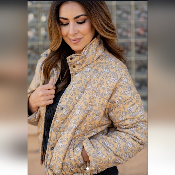Polagram Jackets & Blazers - Polagram Floral Bomber Jacket